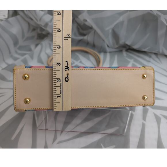 Dooney & Bourke Vintage Y2K Crayon Heart Mini Tassel Tote Satchel Italy - Picture 16 of 16